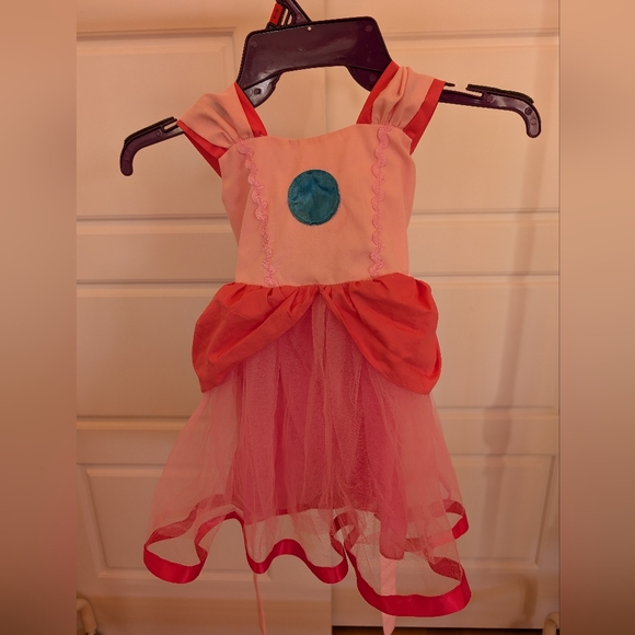 Peach Dress Costume Toddler 18-24M Super Mario Bros Movie - Picture 2 of 6